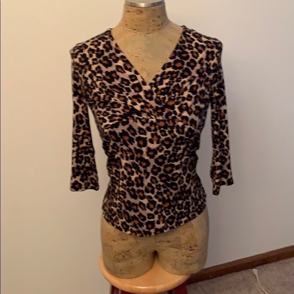 Alfani leopard blouse